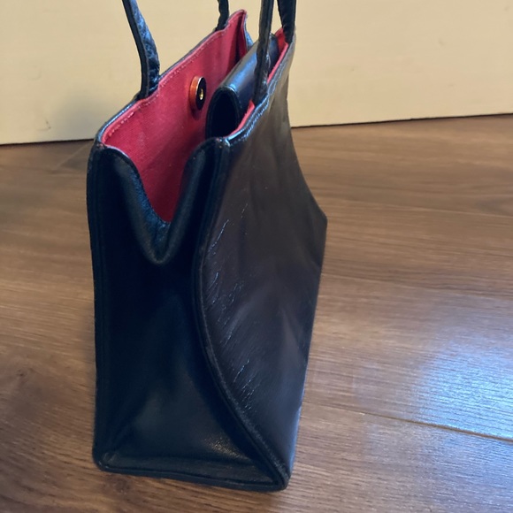 Vintage Kate Spade ♠️ black leather handbag - Picture 4 of 13